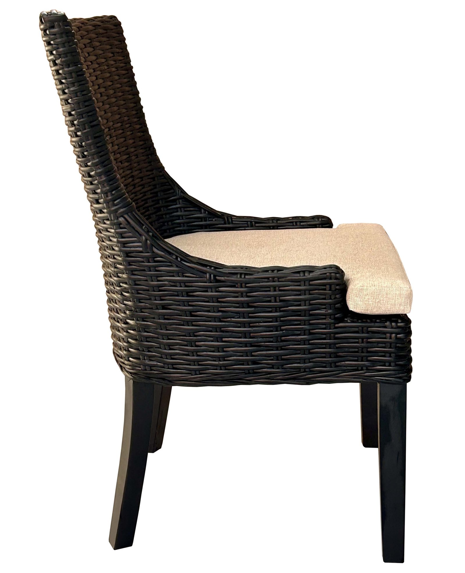 Alfresco Dining Chair Black Kuba Weave - Image 6