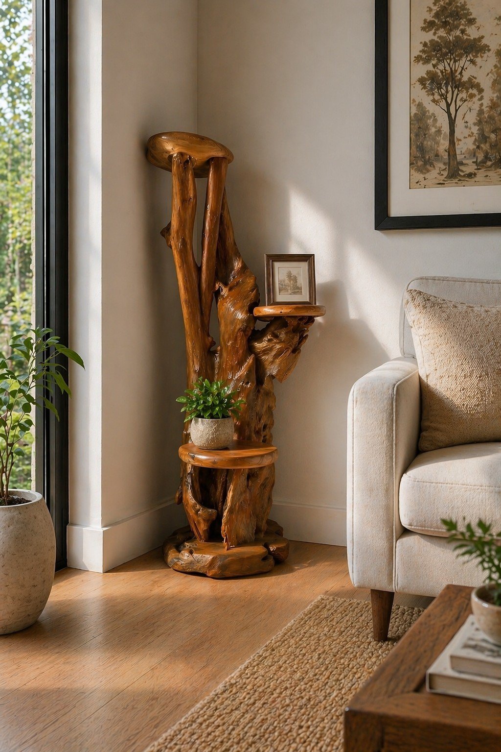 Teak Root Rack