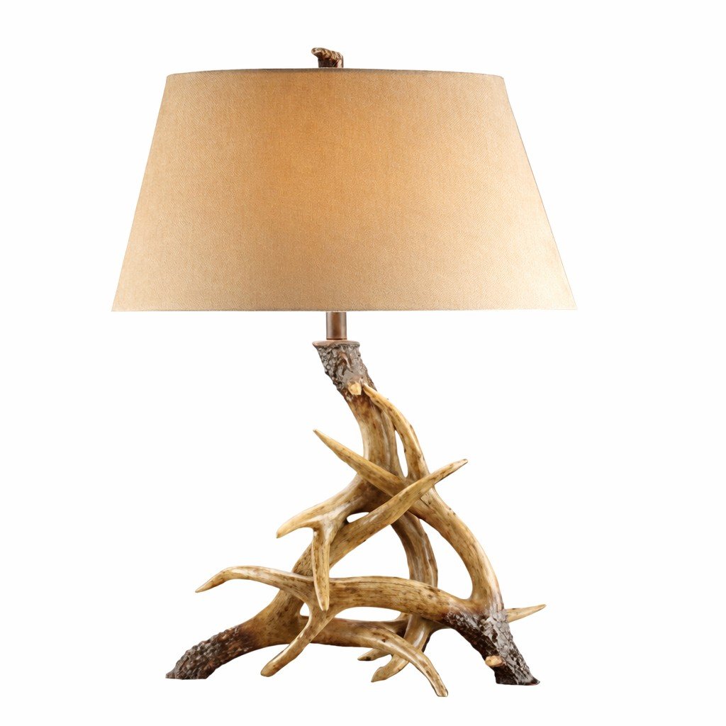 Rustic Antler Table Lamp - Image 2