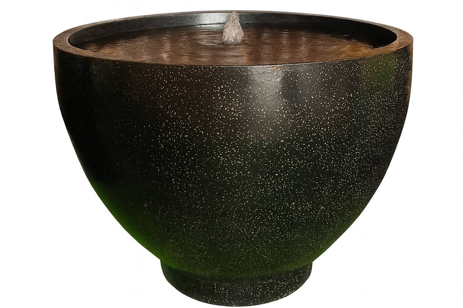 Black Terrazzo Bowl Fountain - Image 2
