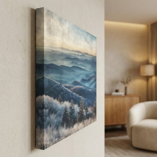 Blue Ridge Mountainers 36x48 Gallery Wrapped Hand Embellished Giclee Canvas