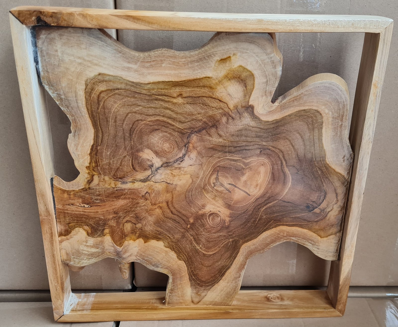 New Exotic Teak Framed Wall Decoration - Image 2