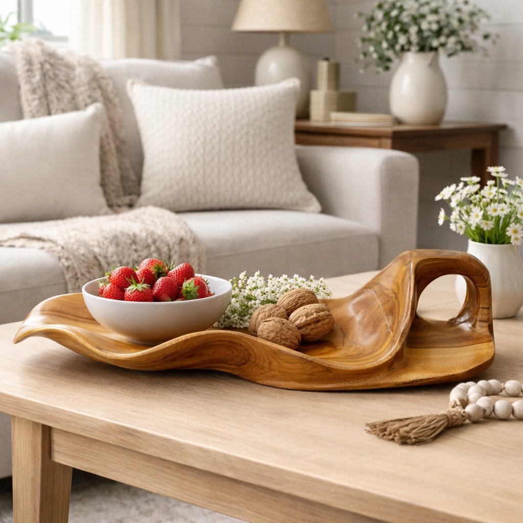 Teak Root Leaf Bowl