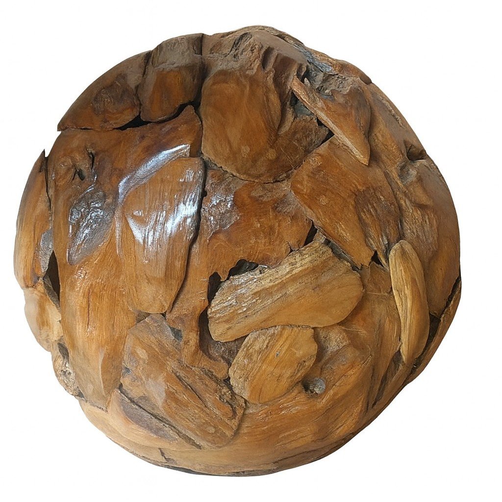 Teak Ball Decoration 19.68D - Image 2