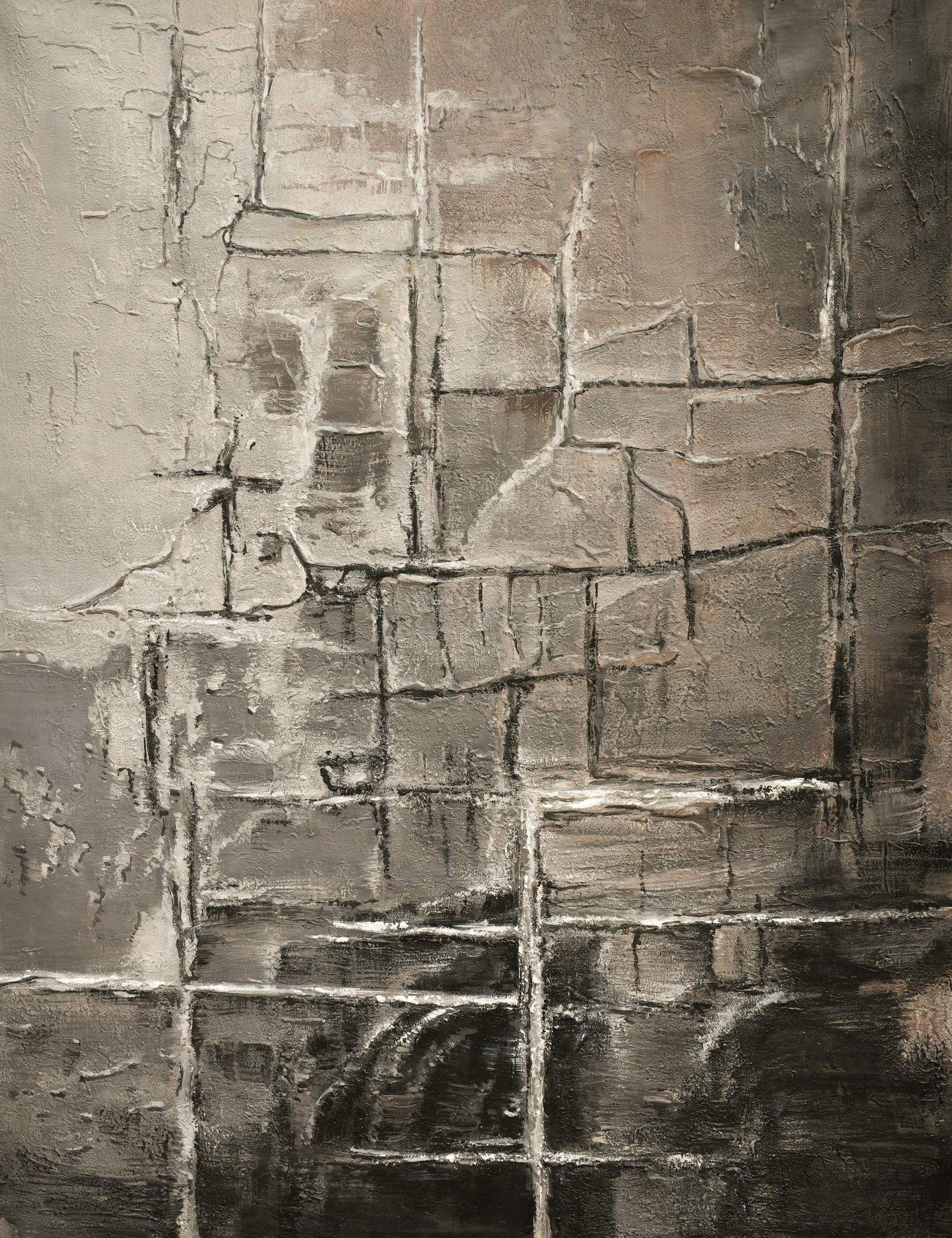 Gray Abstract Giclee - Image 3