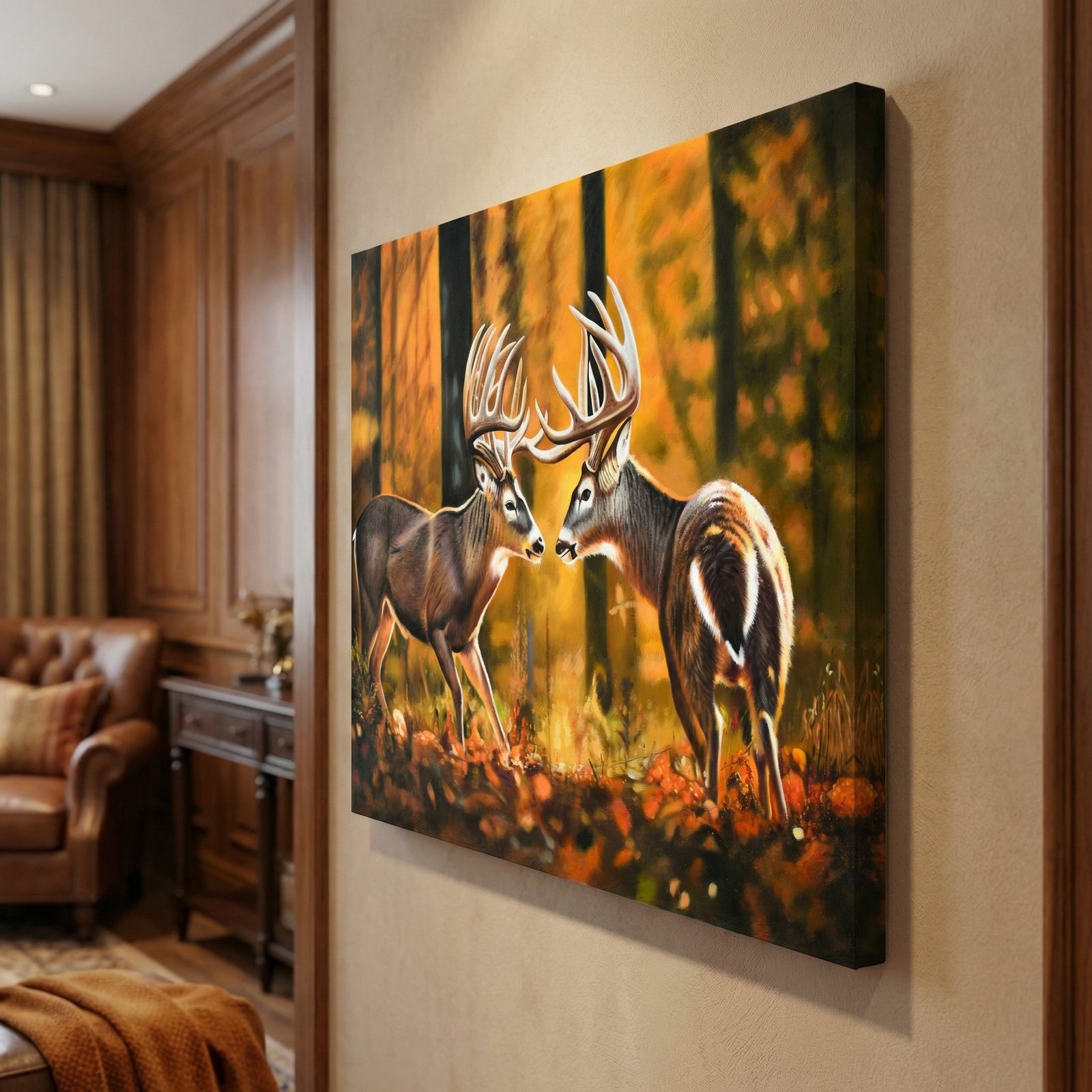 Pair of Stags Giclee