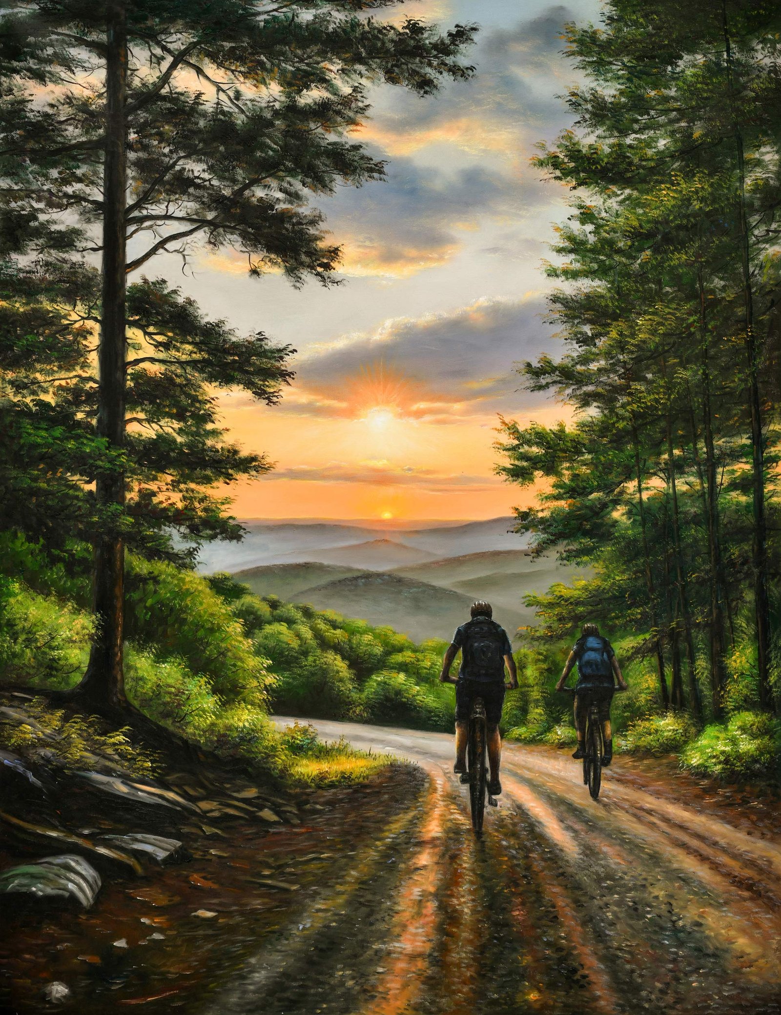 Trail Riders in the Mountains Giclee - Image 3
