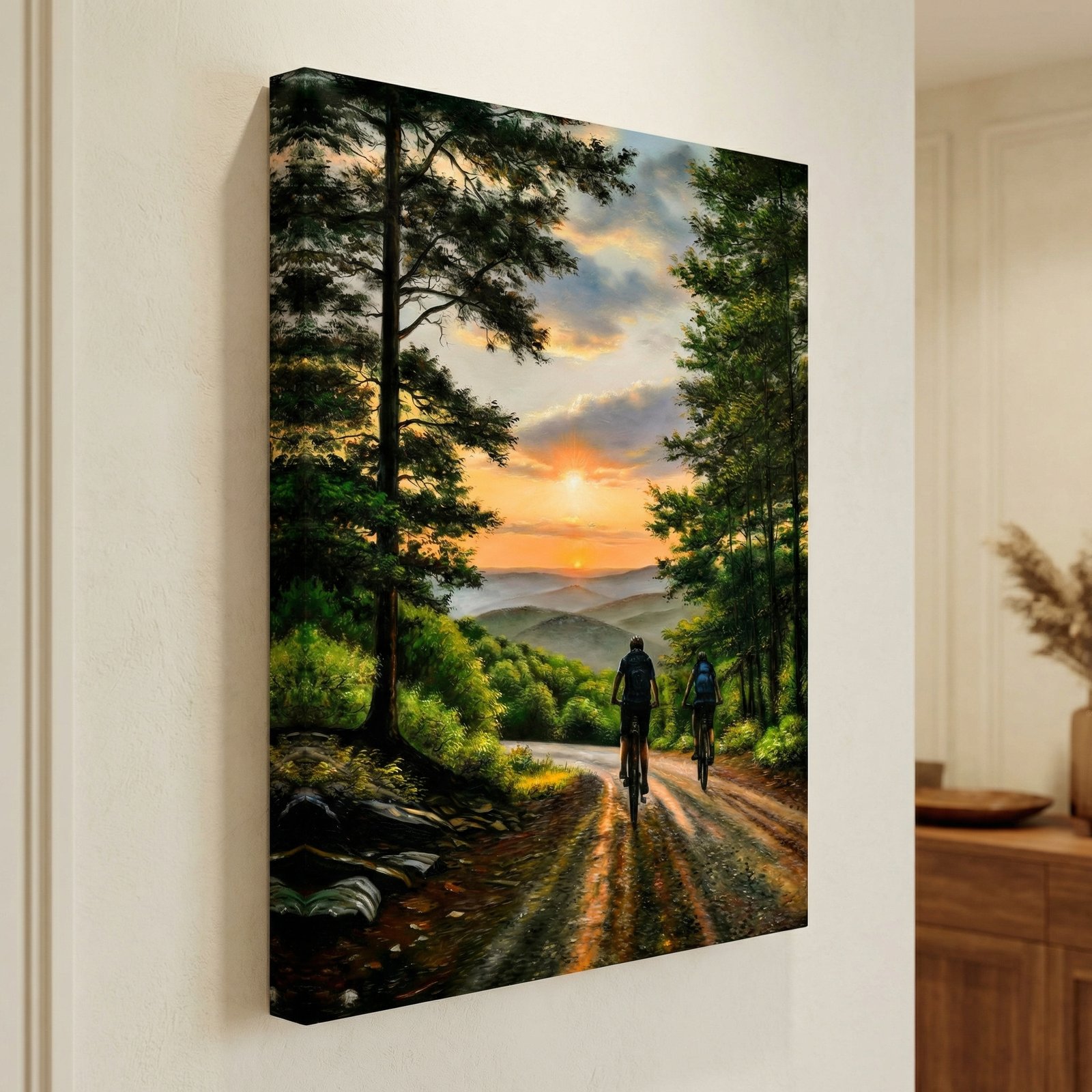 Trail Riders in the Mountains Giclee