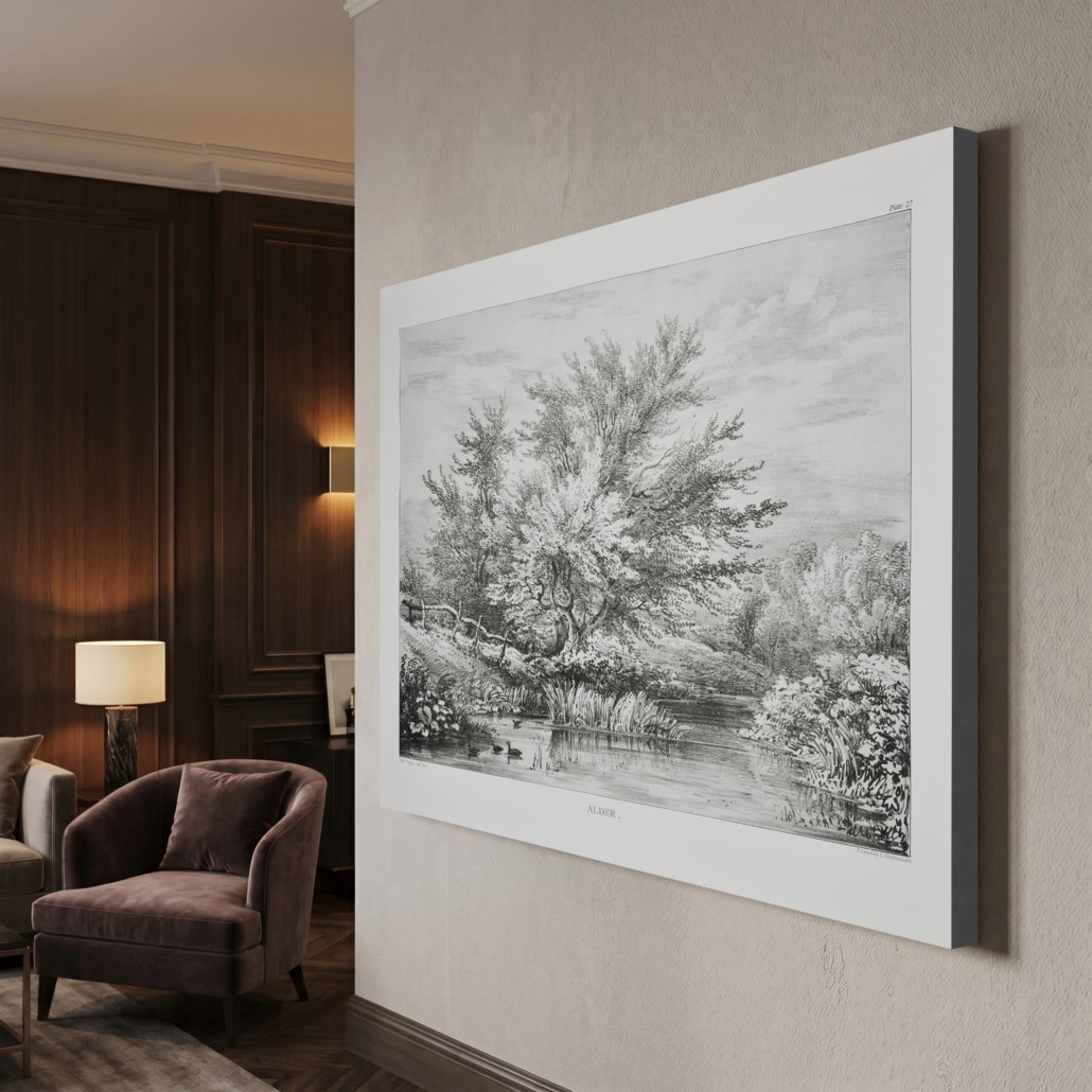 Alder Creek Riverbank 36x48 Gallery Wrapped Hand Embellished Giclee Canvas