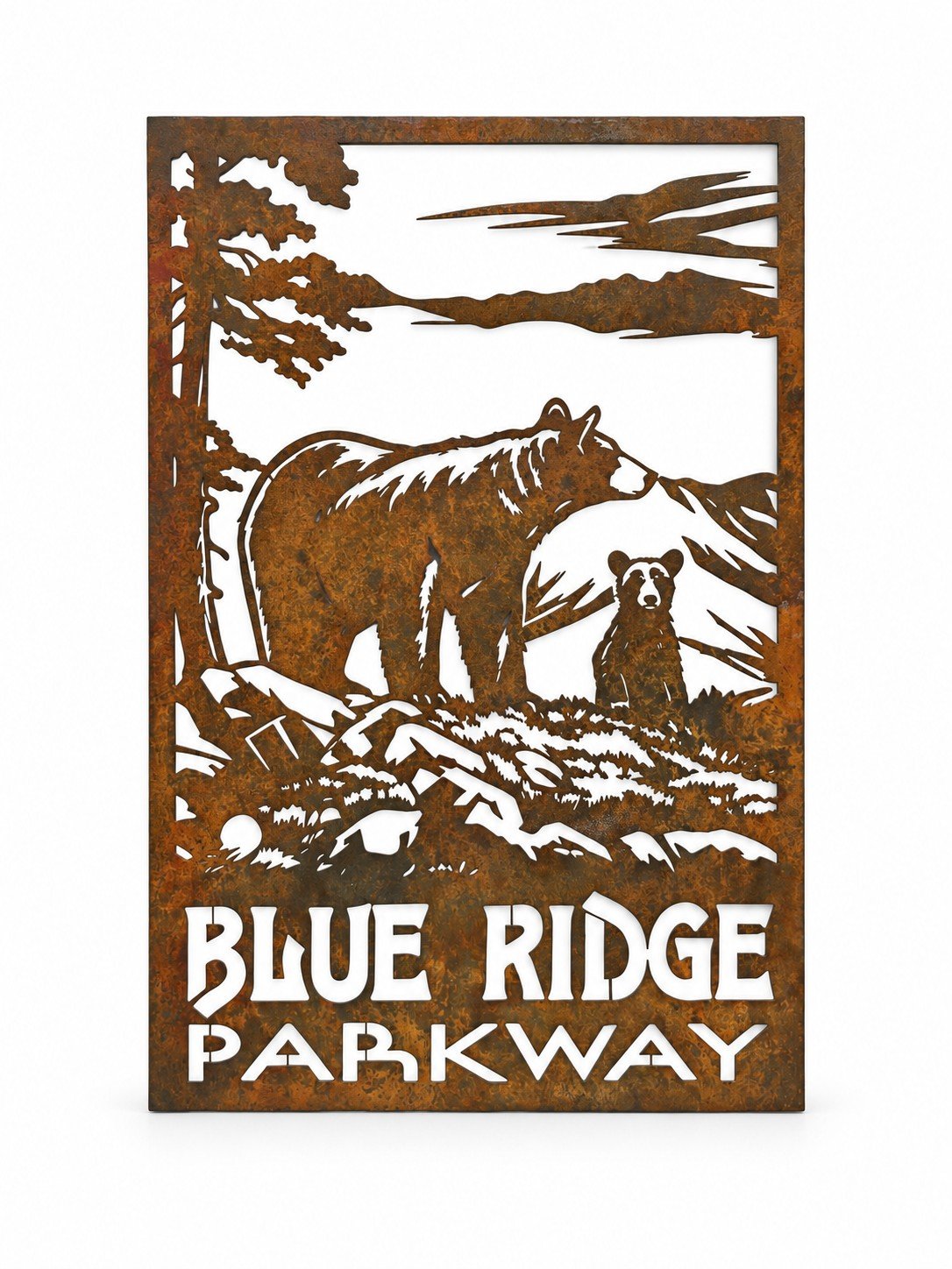 Rustic Metal Blue Ridge Parkway Wall Art - Image 2
