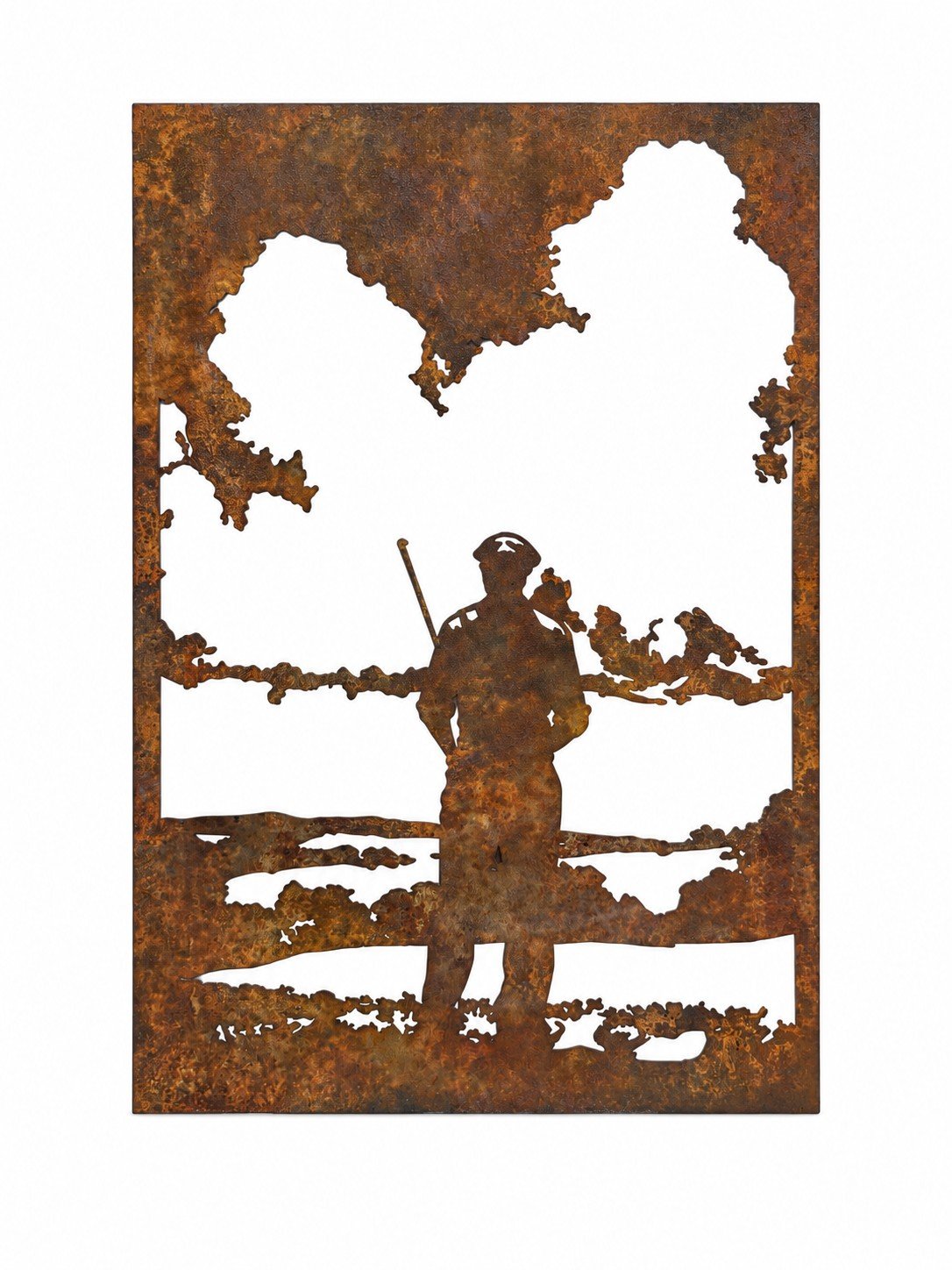 Rustic Metal Fishing Wall Art - Image 2