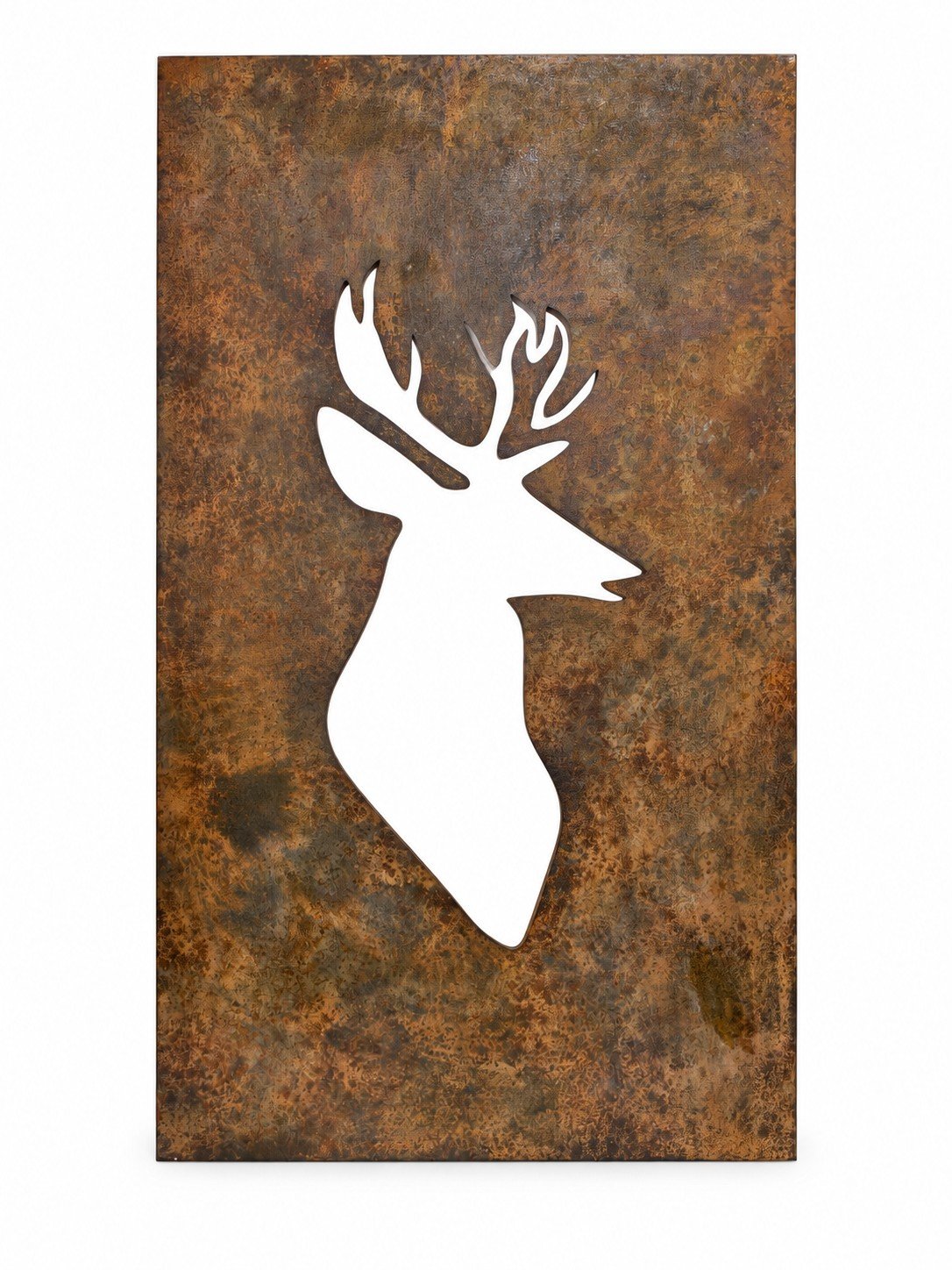 X Large Dramatic Stag Profile Wall Art - Image 2