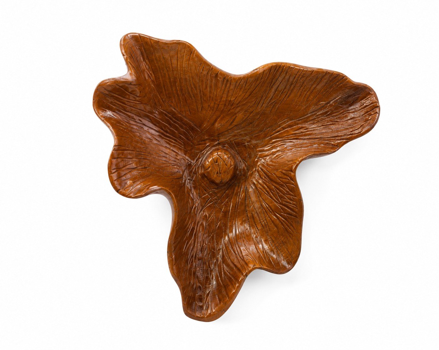 Large Teak Blossom Wall Decor - Image 2