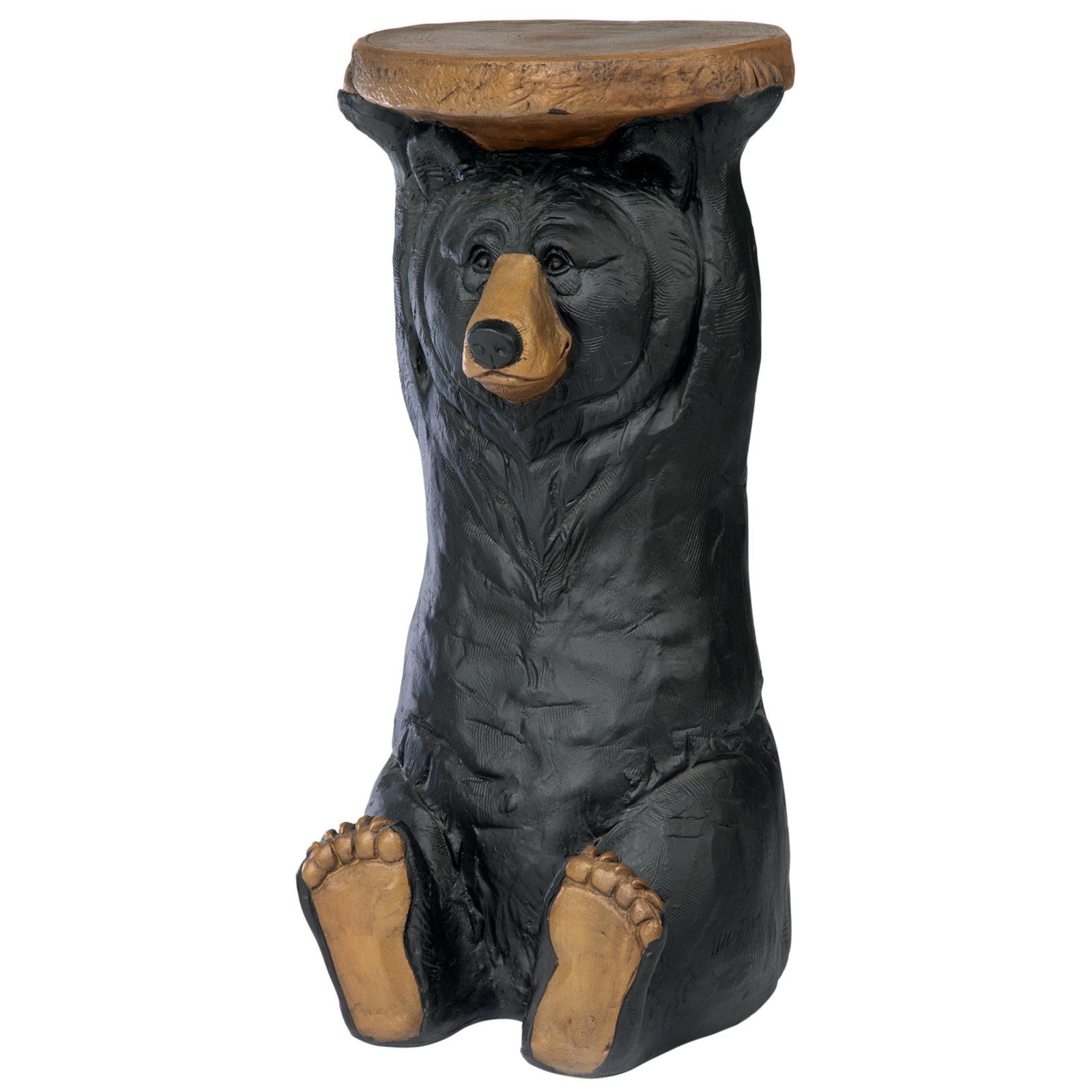 Kodiak Bear Pedestal Accent Table - Image 2