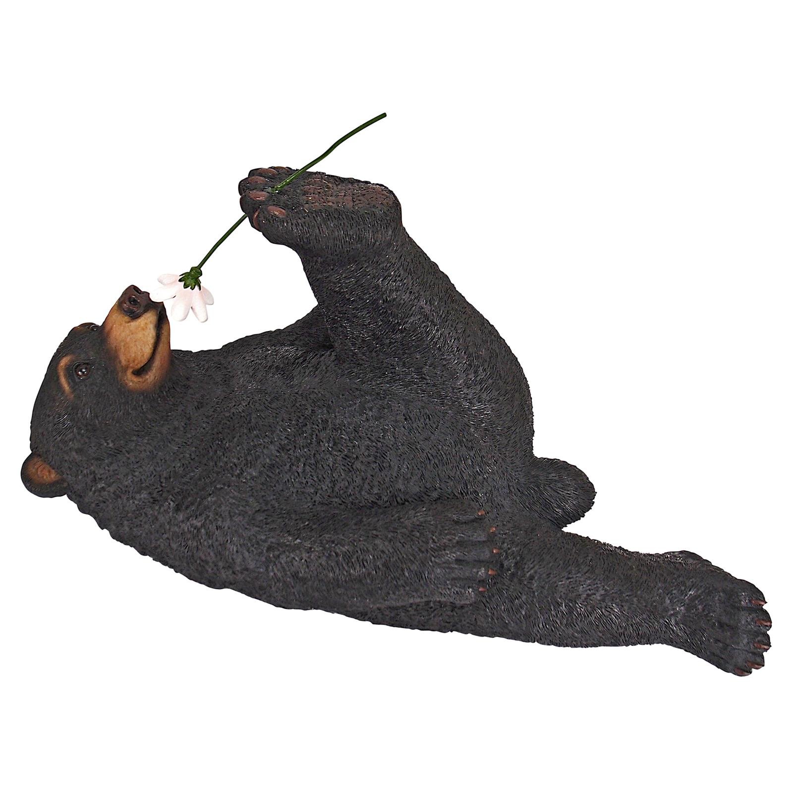Relaxing Black Bear Statue - Image 5