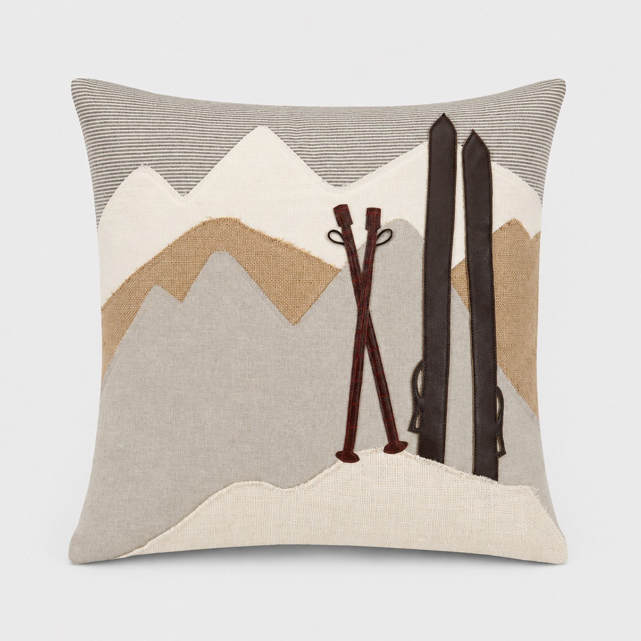 Alpine Ski Lodge Mountains Decorative Pillow - Image 2