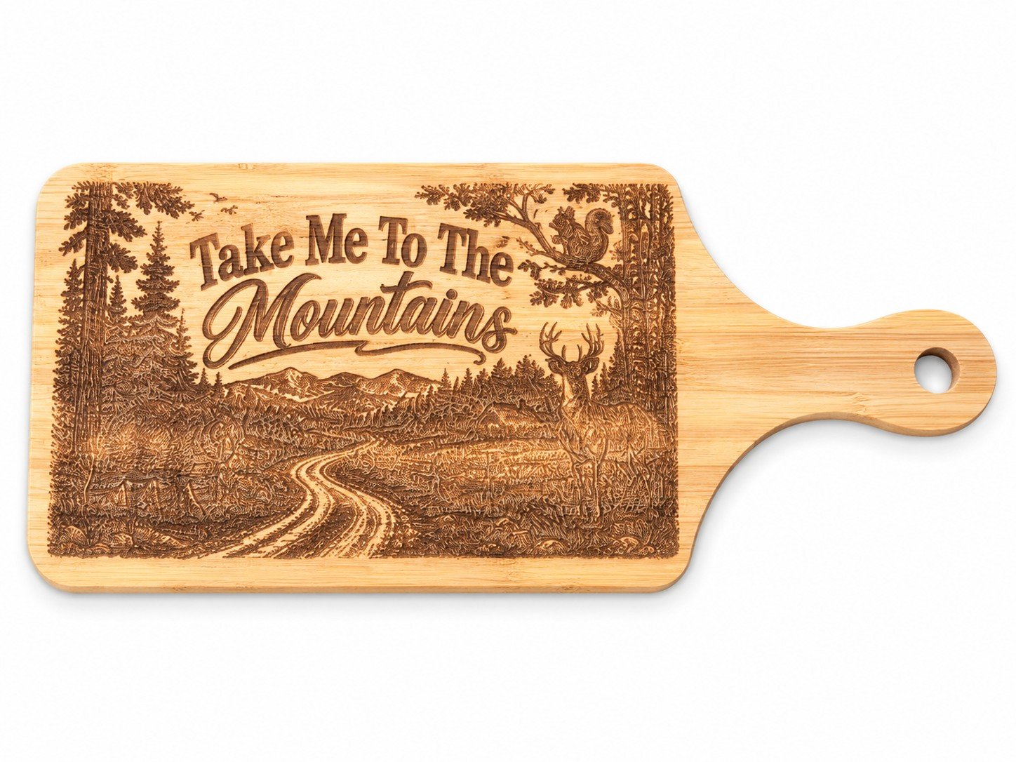 Take Me to the Mountains Cutting Board
