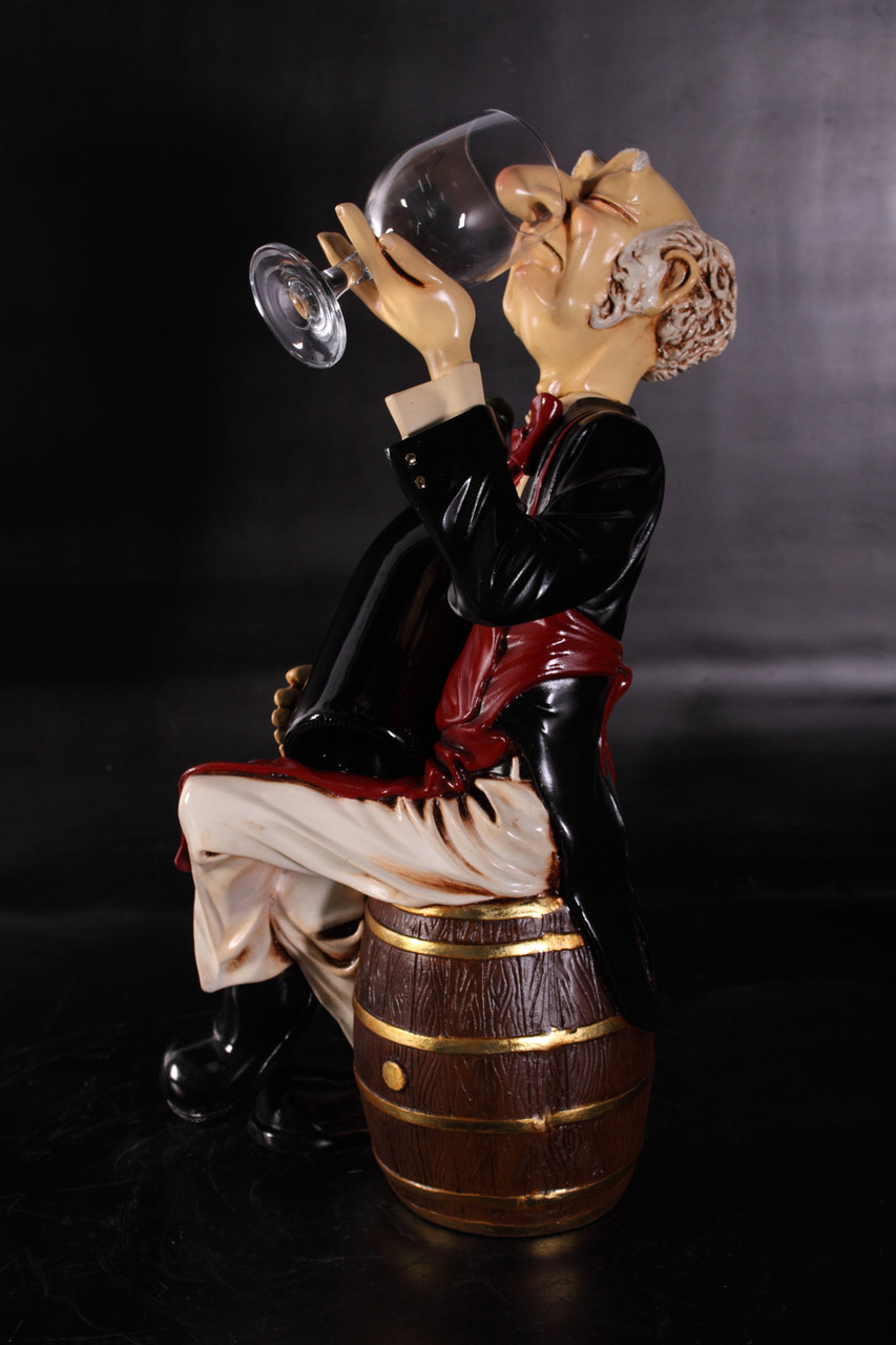 Sitting Connoisseur on Barrel Room Scene