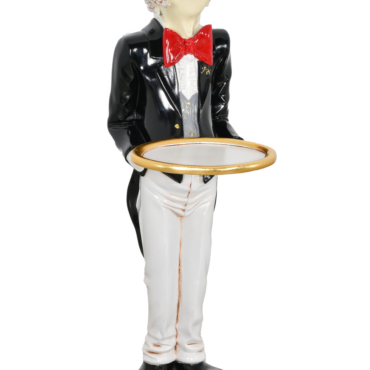 Uppity Connoisseur Butler with Tray 37 Inch Tall