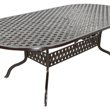 Savannah Outdoor Aluminum Oval Dining Table