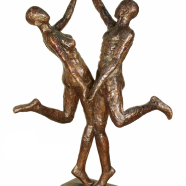 A Modernistic Man and Woman Dancing 54 Inches Tall