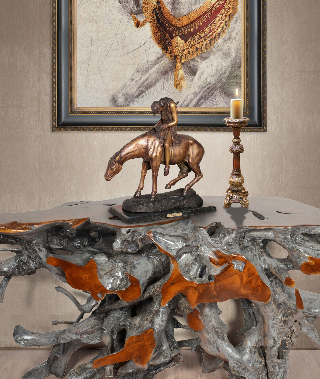 End of the Trail 21 Inches Tall After James Earle Fraser Room Scene