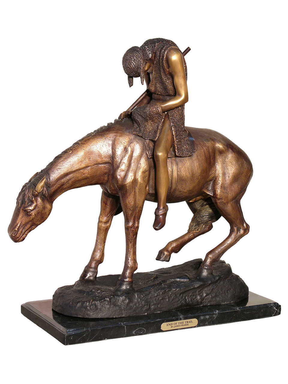 End of the Trail 21 Inches Tall After James Earle Fraser