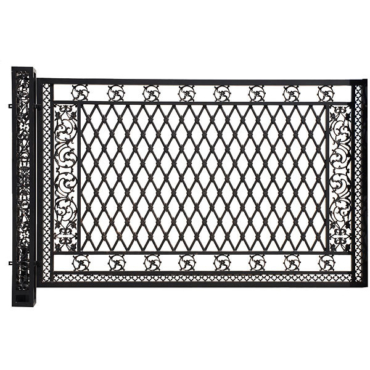 Bridgeton Moore Aluminum Large Fence Panel with Post (KIT)