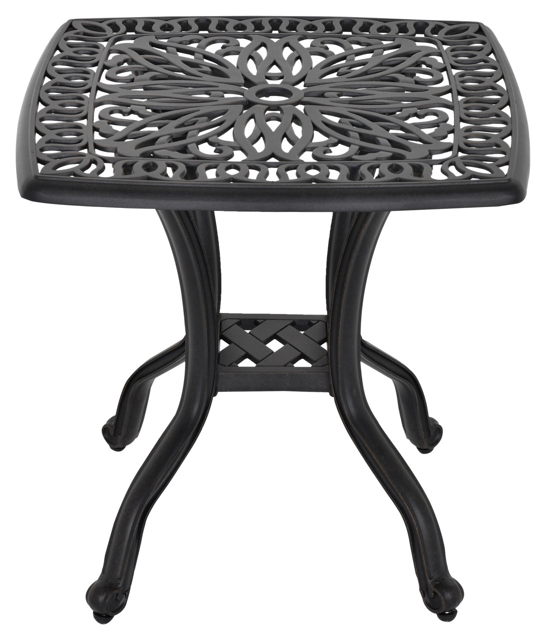 Grand Bonaire Weave Outdoor Side Table Close Up Image