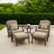 Grand Bonaire Weave Outdoor Club Chair Set of 5