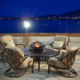 Grand Bonaire Weave 6 Piece All Inclusive Outdoor Firepit Set (KIT)