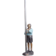 Boy Scout with Flag Pole