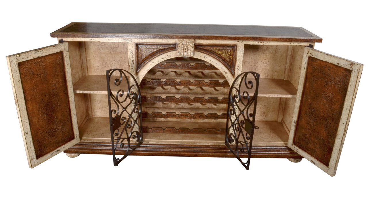 Casa Grande Iron Wine Sideboard Close Up Image