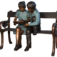 Boy and Girl on Bench