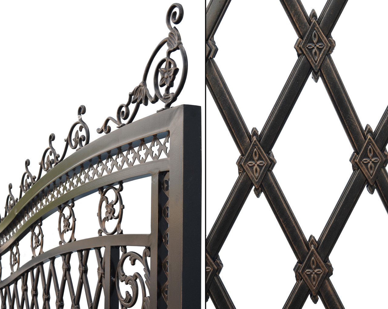 Bridgeton Moore Aluminum Wide Driveway Gate (KIT) Room Scene