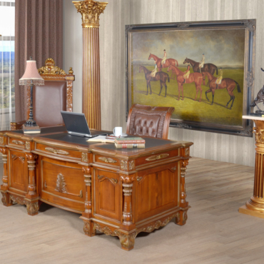 Monarch Mahogany Executive Desk  VC (KIT)