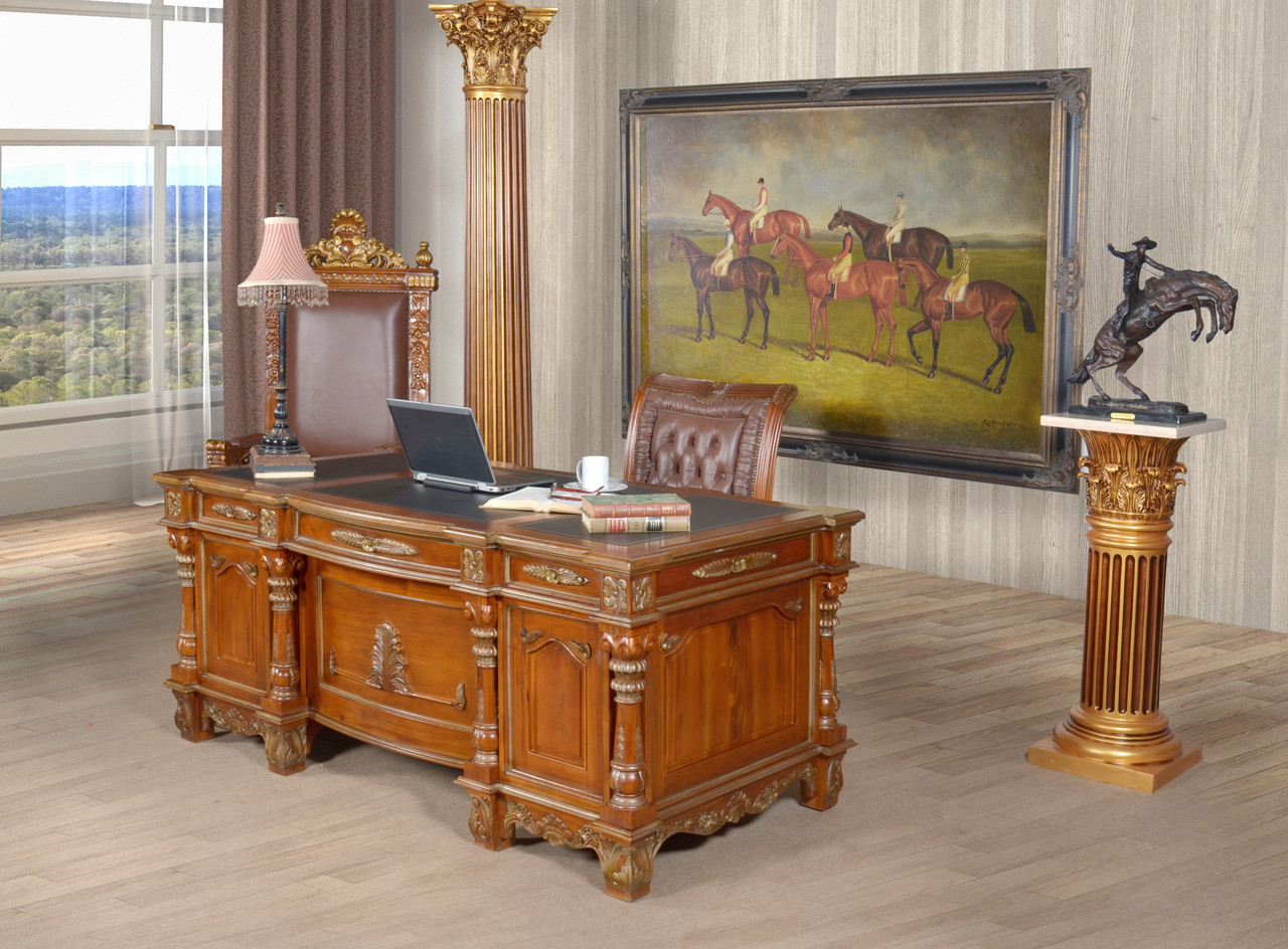 Monarch Mahogany Executive Desk  VC (KIT)