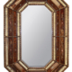 Peruvian Painted Glass Octagonal Mirror