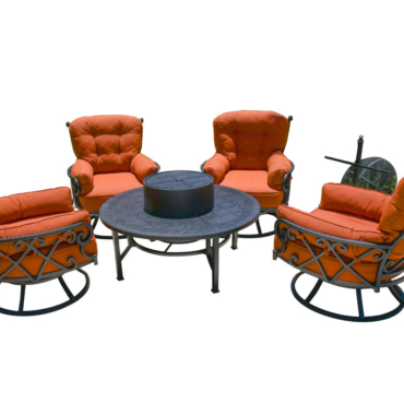 Chillounger All Inclusive Outdoor Firepit Club Set (KIT)