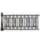 Bridgeton Moore Aluminum Fence Railing with Post (KIT)