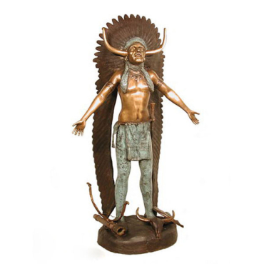 Indian in Headdress