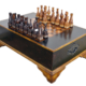 Ebony Chess Set Coffee Table