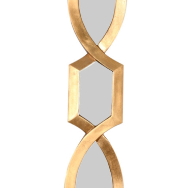 Diamond Stack Mirror Gold