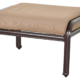 Savannah Outdoor Aluminum Ottoman Room Scene