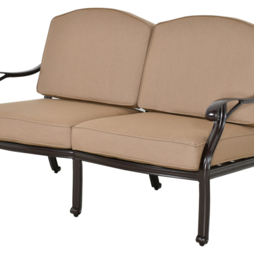 Savannah Outdoor Aluminum Loveseat Room Scene