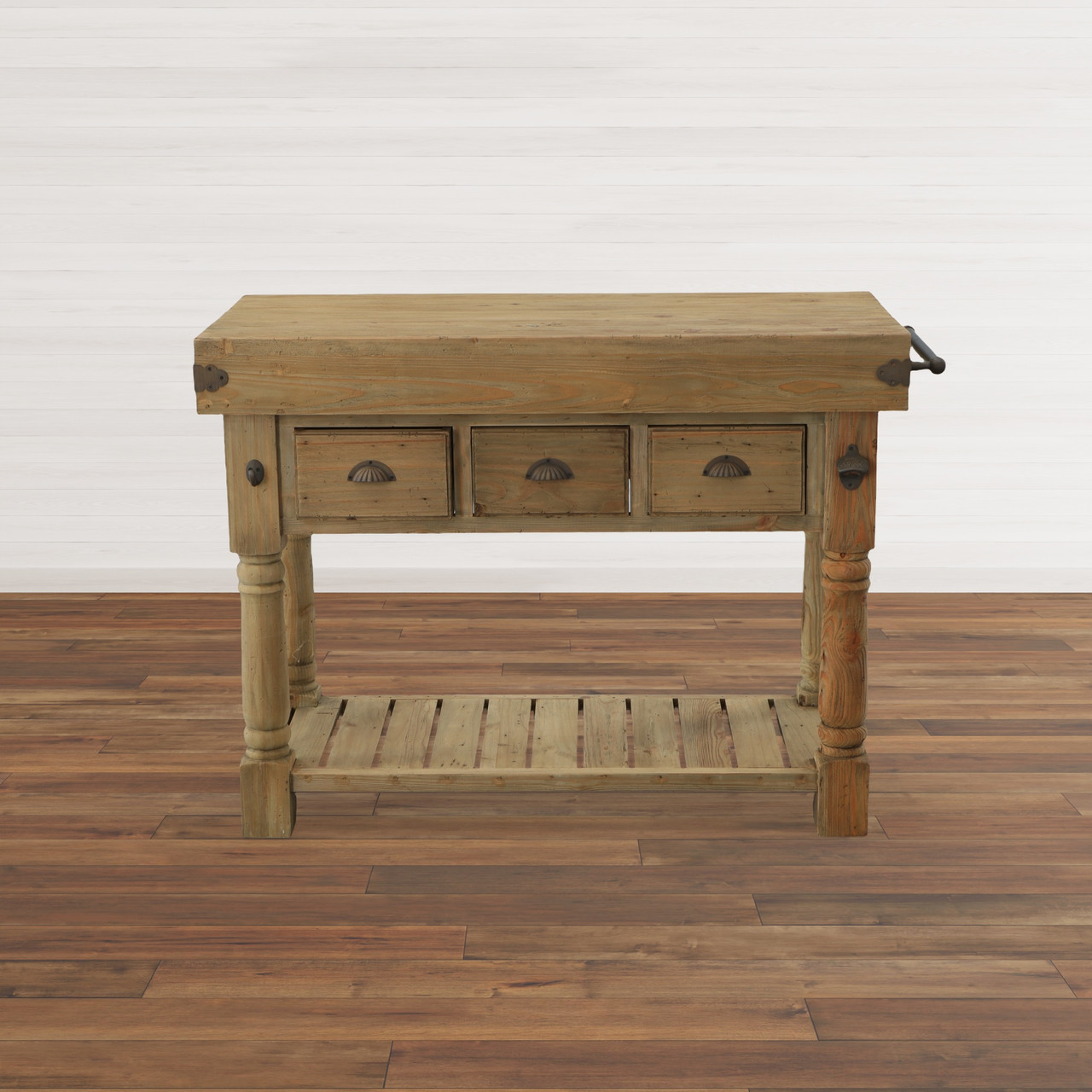 Farmhouse Island Work Console Room Scene