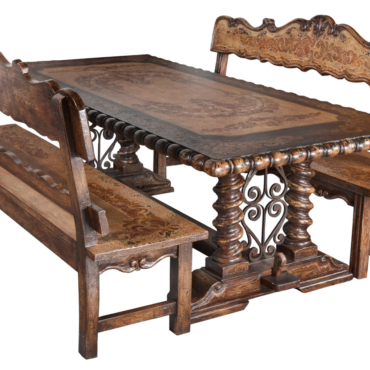 Belruse Bench Dining Table Set of 3 (KIT)