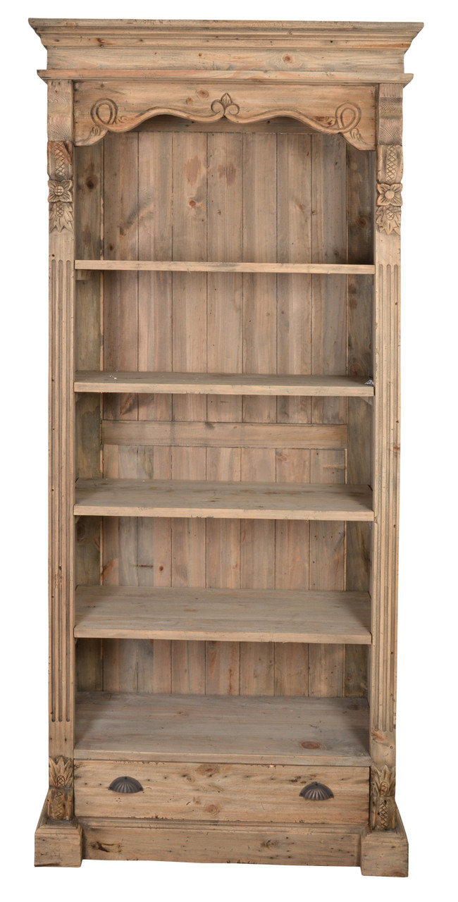 Farmhouse Bookshelf Room Scene