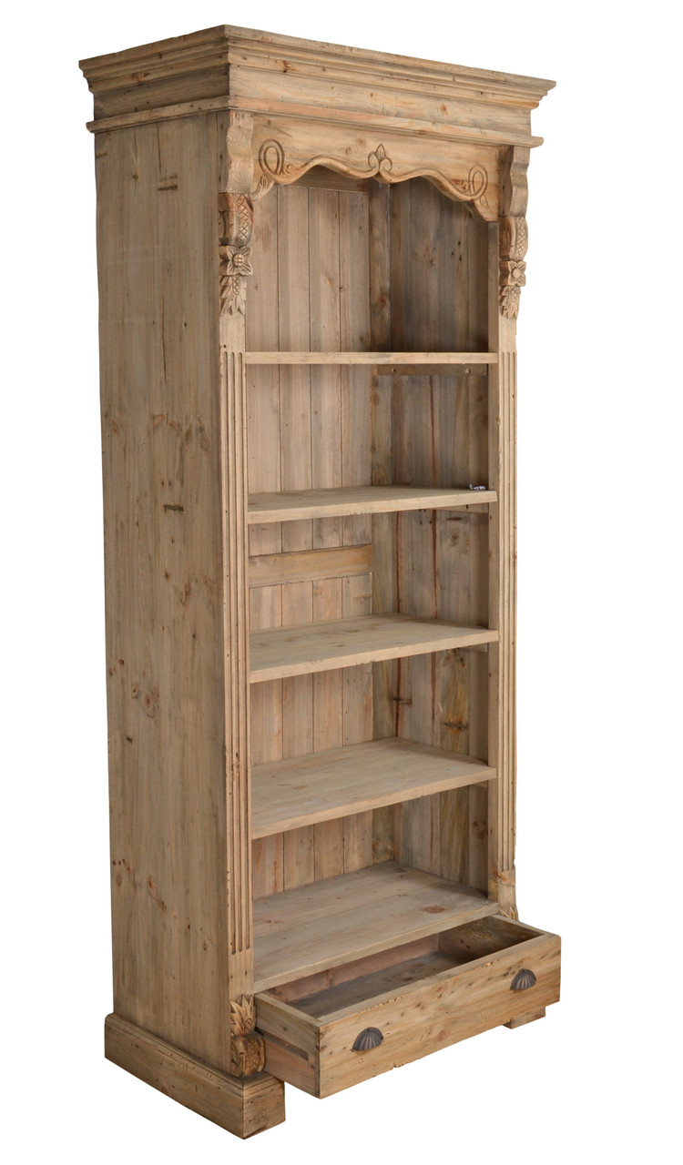 Farmhouse Bookshelf Close Up Image
