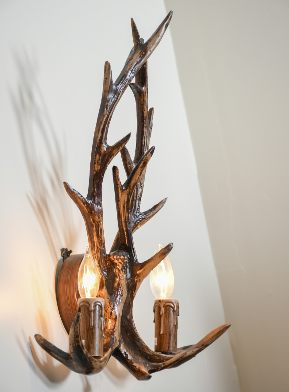 Antler Wall Sconce Room Scene